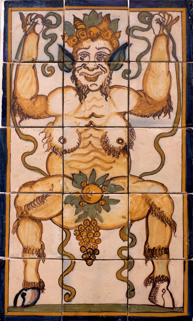 Bacchus - 瓷砖面板Bacchus，葡萄牙工厂 作者 葡萄牙语学校