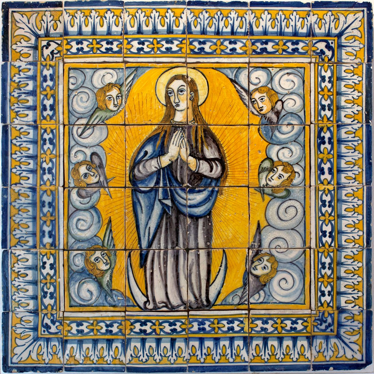 Notre Dame de la Conception - Azulejos de Lisbon (Portugal) 1650-1675 (Our Lady of The Conception, Tile, Lisbon 作者 葡萄牙语学校