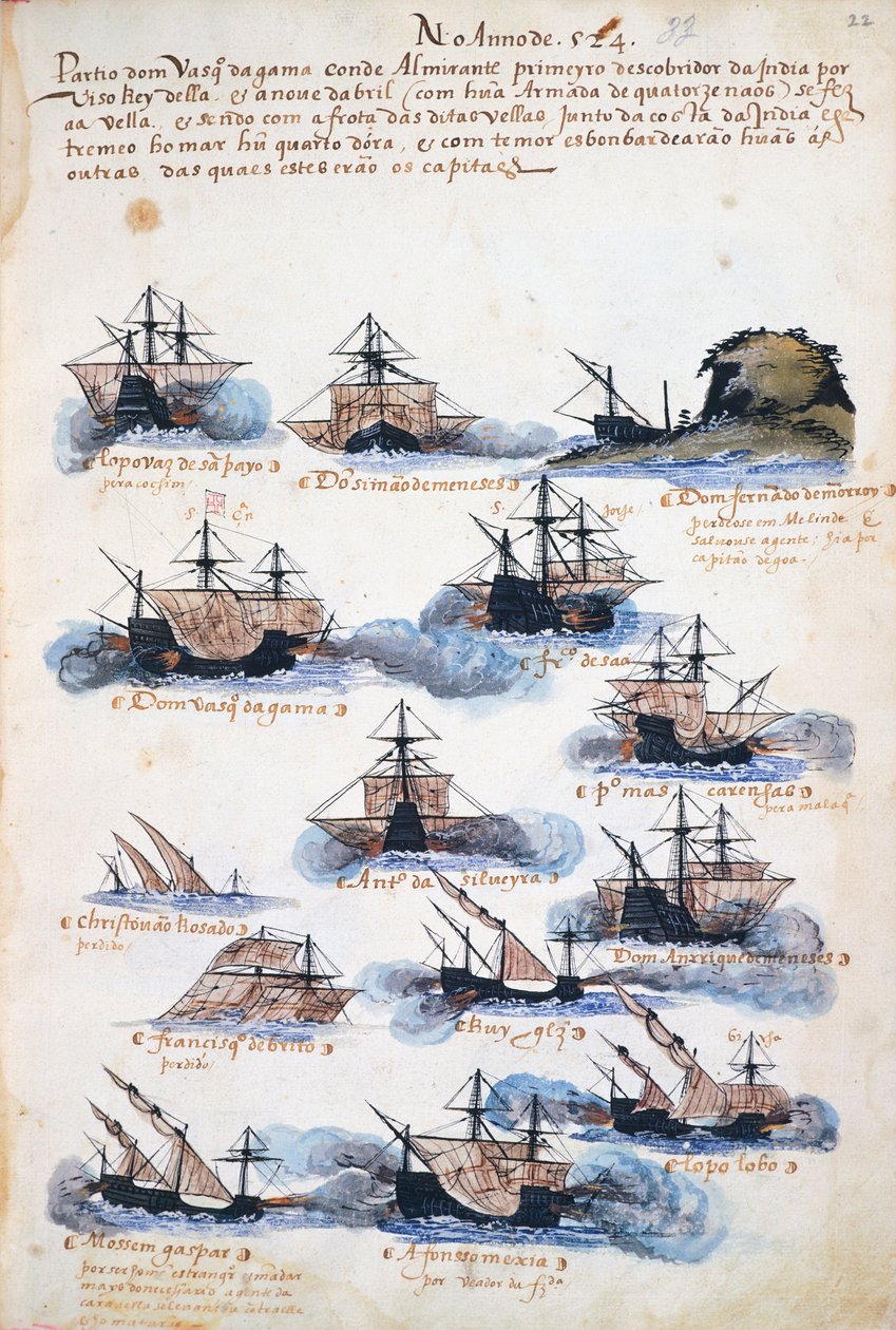 Vasco da Gama 的航程，葡萄牙探险队 作者 葡萄牙语学校