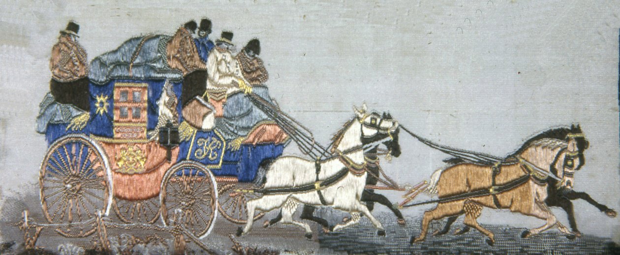伦敦和约克皇家邮车，英国，1879年。 作者 可能是托马斯·史蒂文斯。