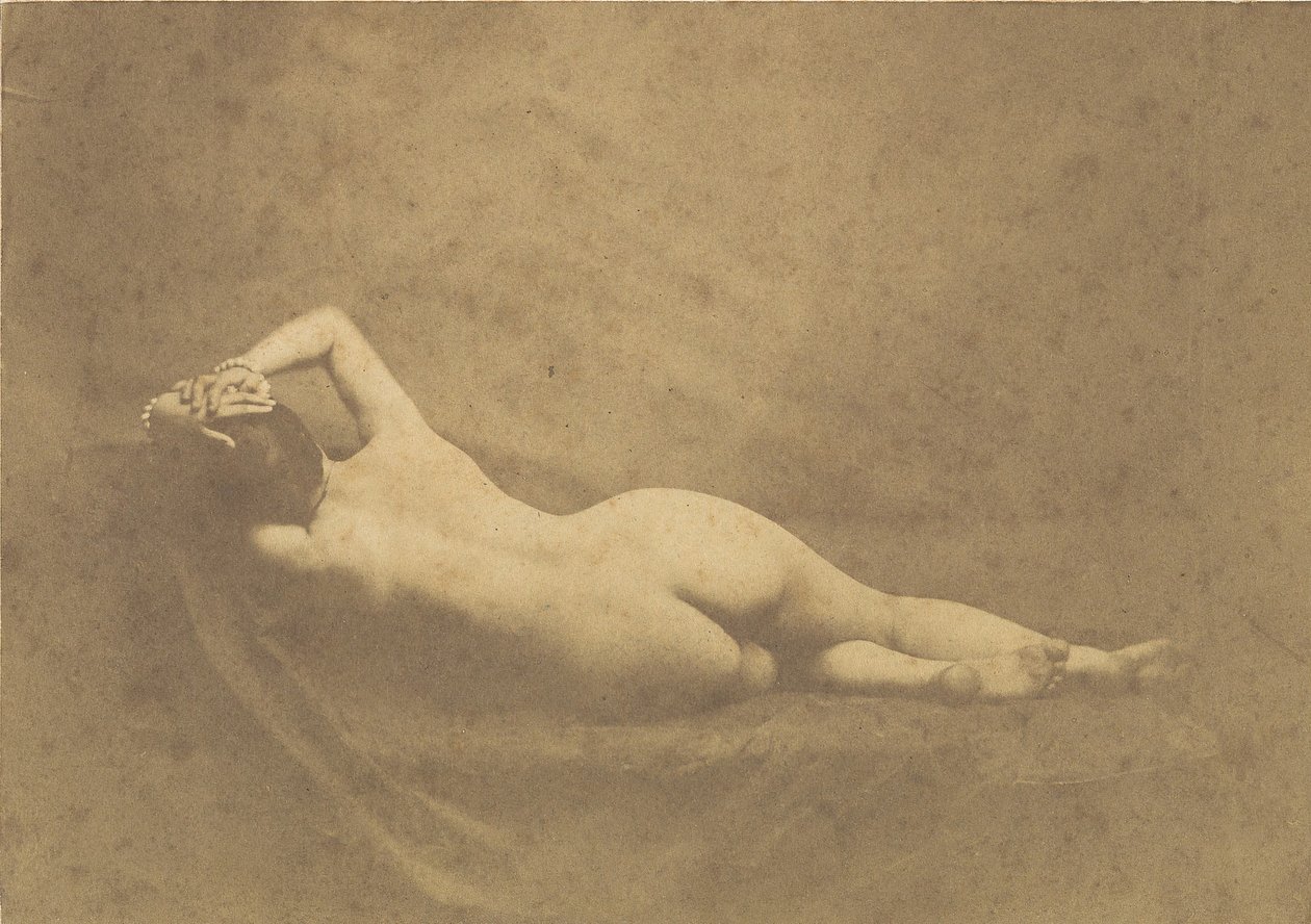 [裸体]，约1851年。 作者 可能是 Eugène Durieu 的作品。