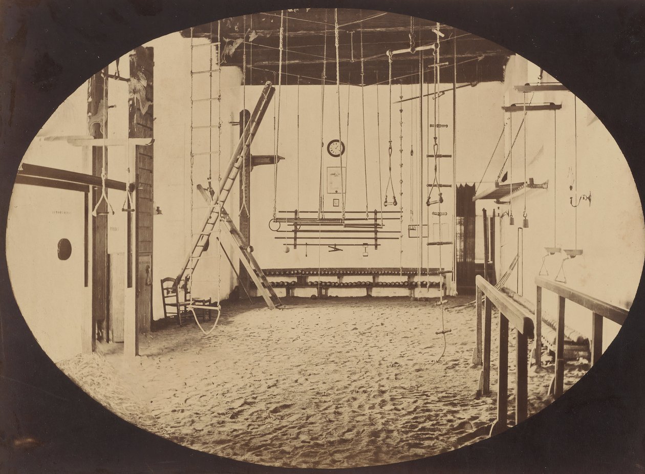 Gimnasio López，塞维利亚，约1860年。 作者 可能是路易吉·佩斯 (Luigi Pesce) 的作品。