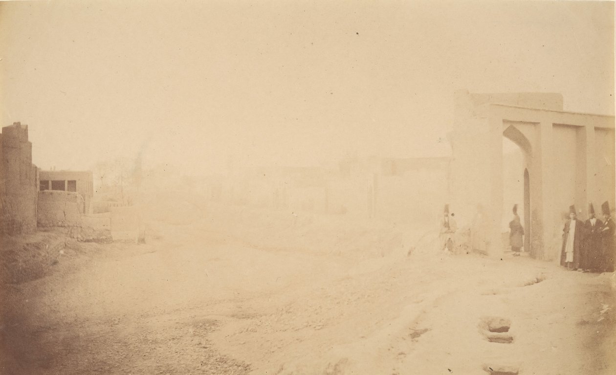 [TABRIZ景观]，19世纪40-60年代。 作者 可能是路易吉·佩斯 (Luigi Pesce) 的作品。