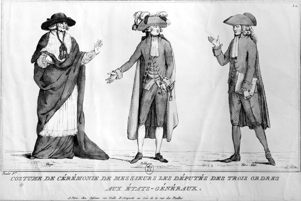 1789年5月4日，国家三级代表的礼仪服饰 作者 鸡肉