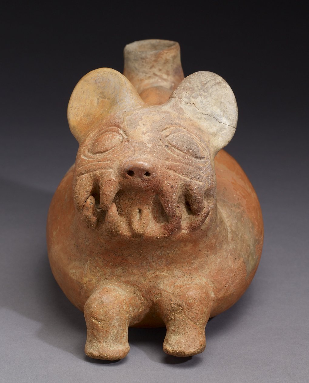 Feline Vessel，Vicus Culture（陶器） 作者 前哥伦比亚