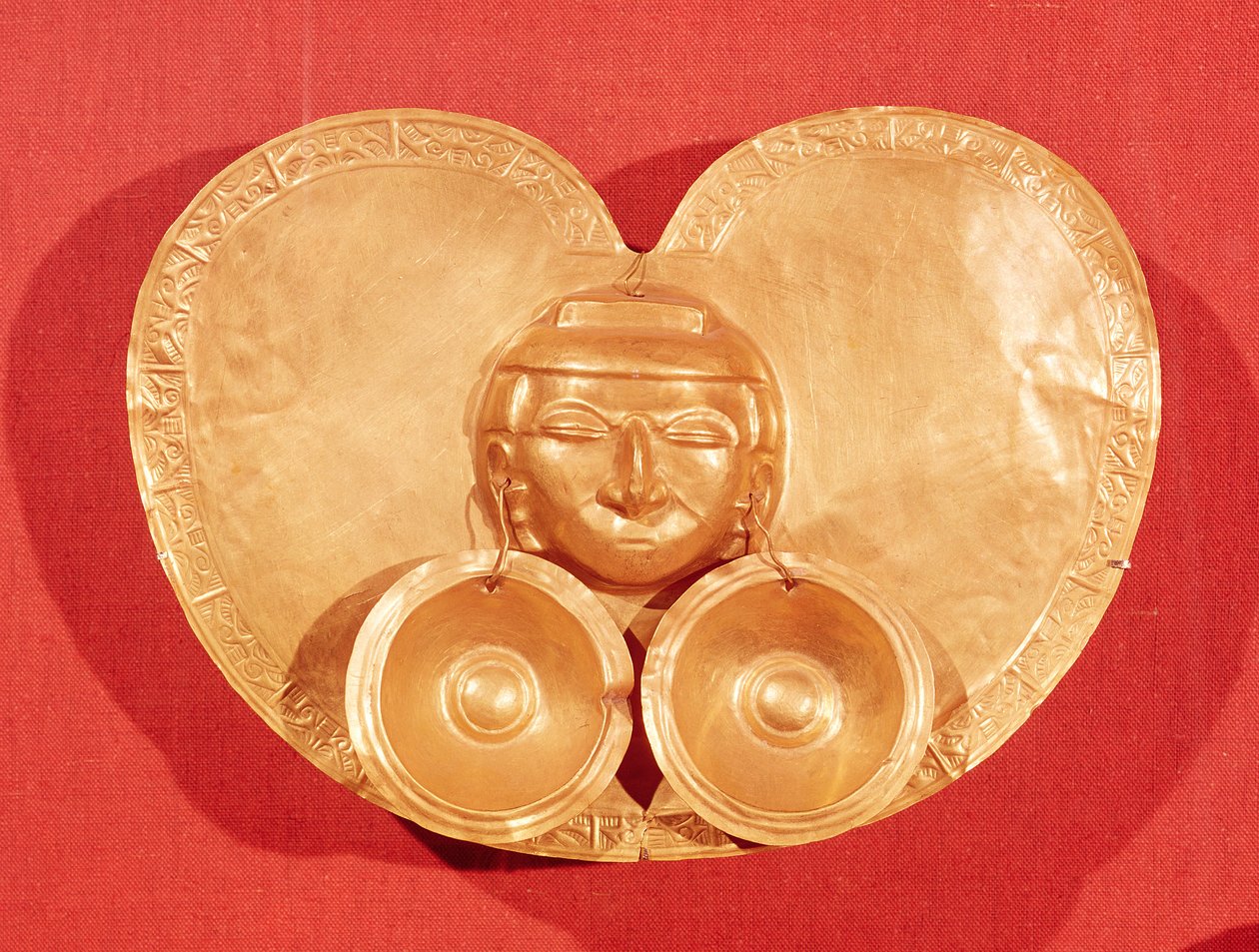人体佩戴耳环，来自Restrepo，Cauca Valley，Calima Period（gold） 作者 前哥伦比亚