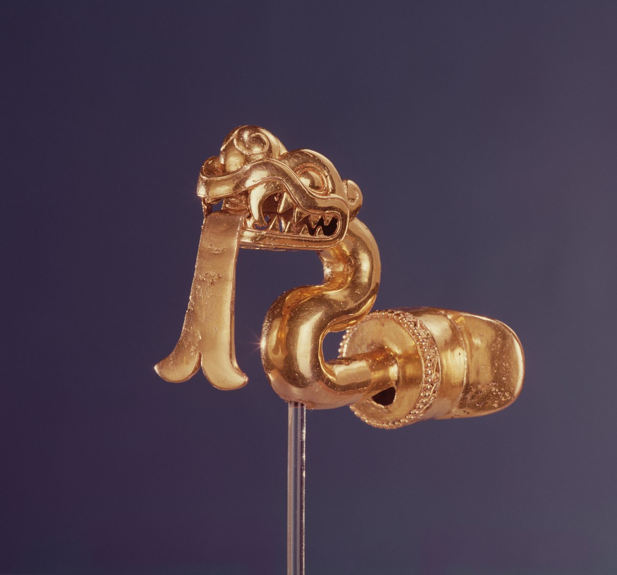 Lip plug，Mixtec Culture（金色） 作者 前哥伦比亚前哥伦比亚
