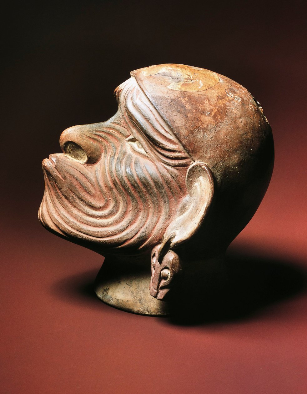 来自特鲁希略的男性头像，莫切文化，前哥伦布文明，4-9 世纪（照片） 作者 前哥伦比亚前哥伦比亚