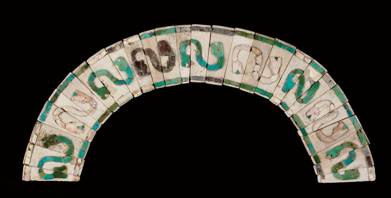 Mochica项链，约公元200-600年（贝壳和青绿色） 作者 前哥伦比亚前哥伦比亚