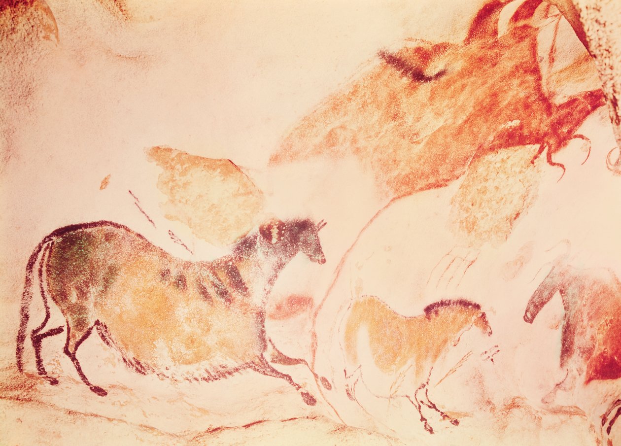 马的岩画，公元前17000年（洞穴绘画） 作者 史前