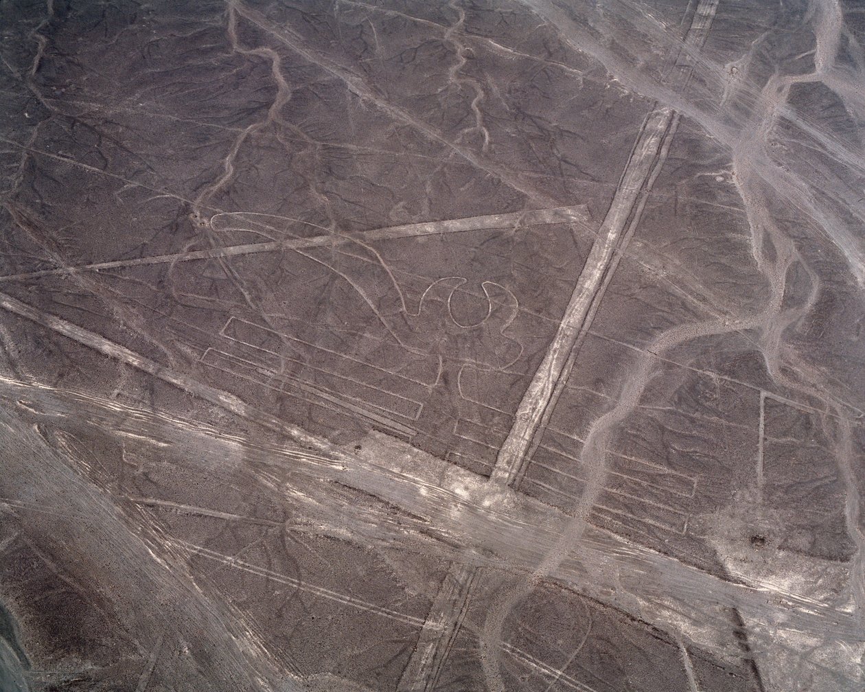 Aerial view of Nazca Lines (photography 作者 史前史前