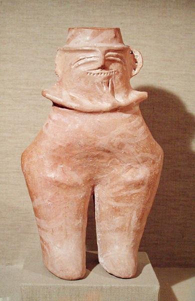 拟人化花瓶，古梅利尼察文明，公元前2500-2000年（陶瓷） 作者 史前史前
