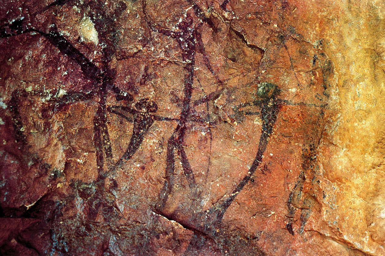 Human figures with bows, Cueva del Civil, Tirig, Barranc de la Valltorta, Valencia, Spain (painting) 作者 史前史前
