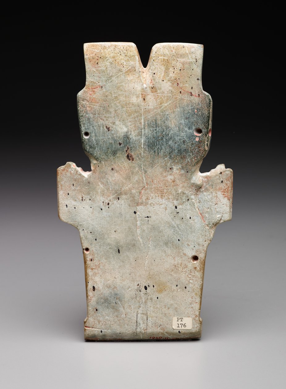 拟人化斑的逆转，可能是火蛇，预古典时期，公元前800-400年（蛇纹石和朱砂） 作者 史前史前