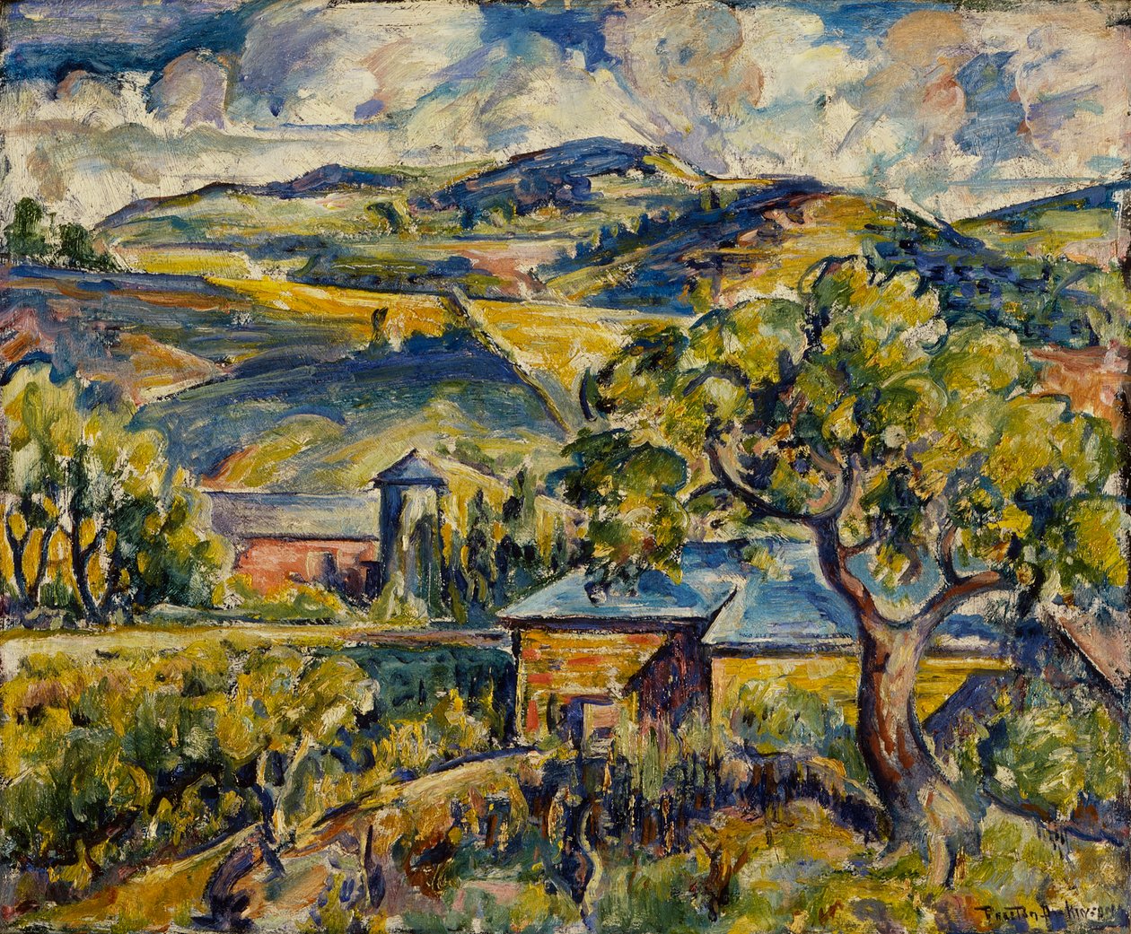 缅因州风景，c.1917-21 作者 威廉·普雷斯顿·狄金森