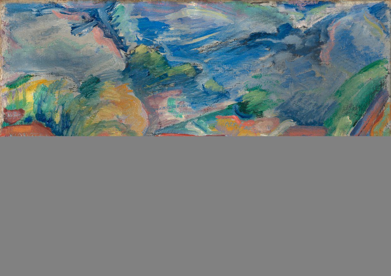 无题风景，约1918年。 作者 普雷斯顿·狄金森