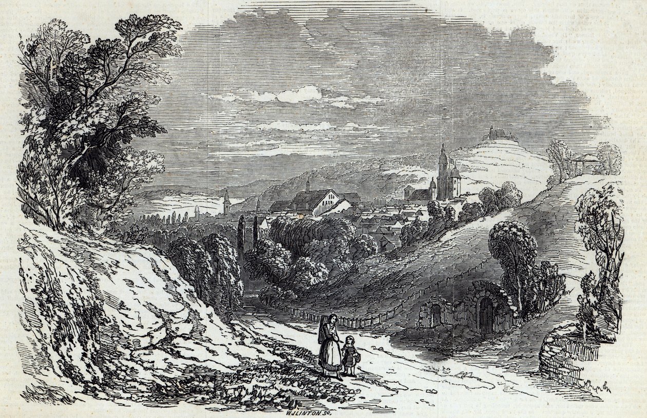 科堡，来自&39;The Illustrated London News&39;，1845年8月16日 作者 萨克森·科堡和哥达的阿尔伯特亲王