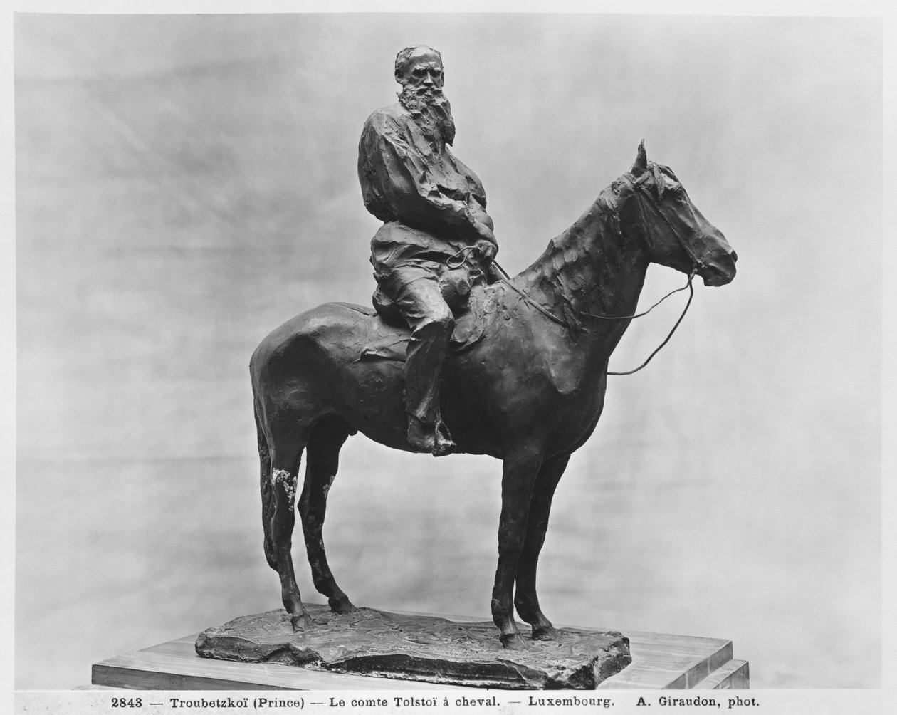 Leo Tolstoy骑Delire（青铜） 作者 保罗·彼得罗维奇王子Troubetzkoy