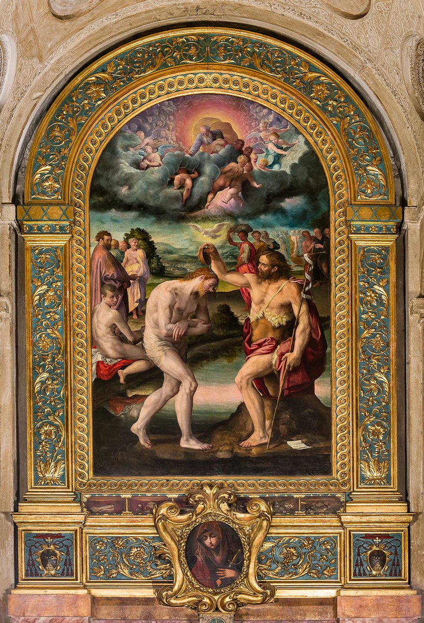 约翰为基督施洗 作者 Prospero Fontana