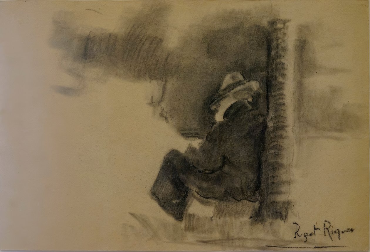 素描，Narcís Puget Riquer，炭笔画，Puget博物馆，Can LLaudis的贵族住宅，Dalt Vila，伊比沙岛，巴利阿里群岛，西班牙 作者 普吉特里克