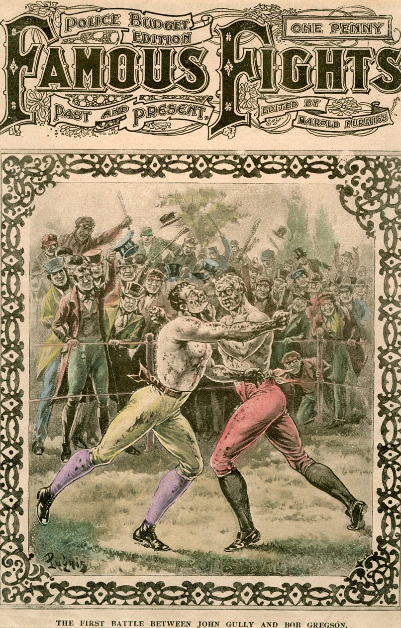 约翰·古利（John Gully）和鲍勃·格雷格森（Bob Gregson）之间的第一次战斗，是19世纪末20世纪初。 作者 普格尼斯