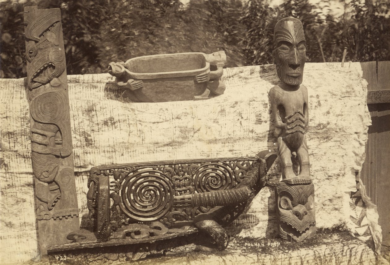 人工制品，c.1885（蛋白印刷品） 作者 普尔曼工作室