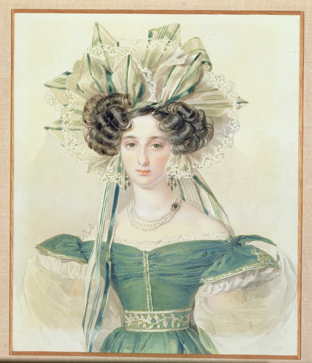 伊丽莎白沃龙佐娃公主的肖像（1792-1856），c.1823 作者 彼得·费奥多罗维奇·索科洛夫