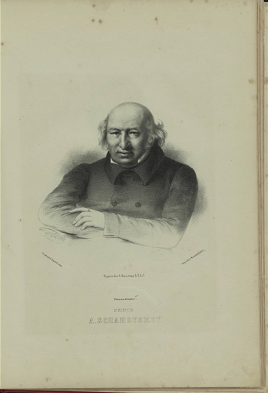 作者肖像亚历山大·夏科夫斯基亲王1777-1846年，1860年代 作者 彼得·费奥多罗维奇·波雷尔（Pyotr Fyodorovich Borel）