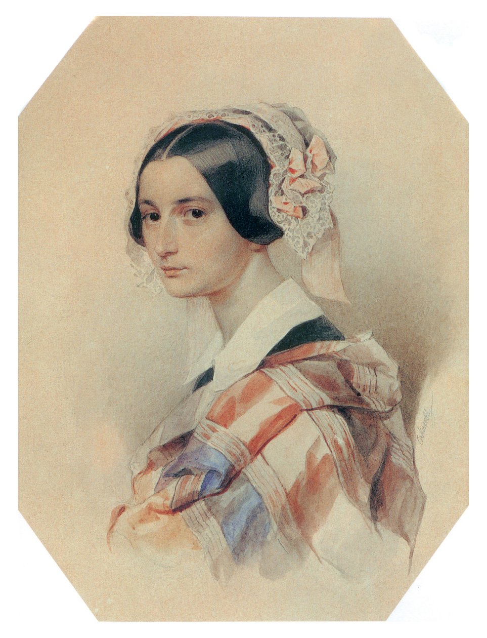 亚历山德拉·史密诺夫（Alexandra Smirnoff）出生于罗塞（Rossetti） 作者 彼得·费奥多罗维奇·索科洛夫