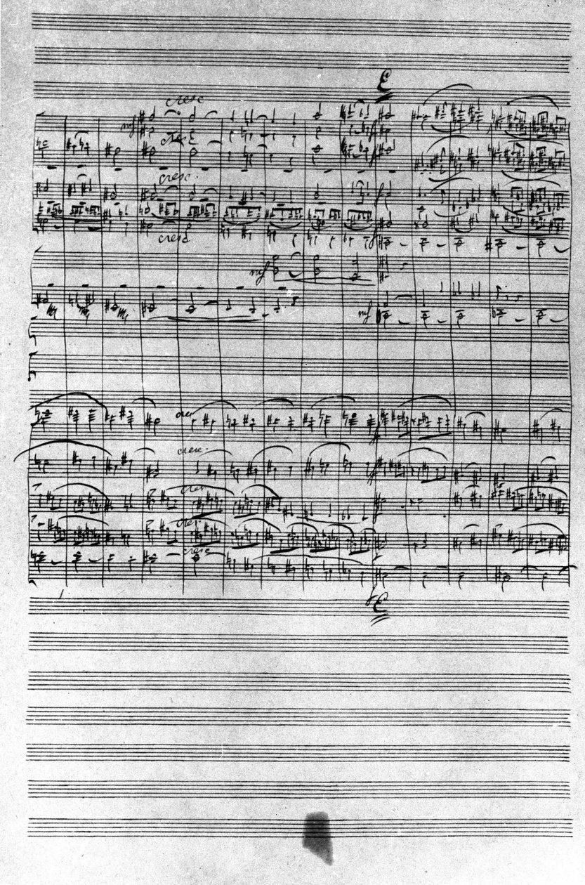 Piotr 或 Petr Ilyich Tchaikovsky（或 Tchaikovsky 或 Ciajkovskij 或 Tchaikovsky）的芭蕾胡桃夹子乐谱手稿 作者 彼得·伊里奇·柴可夫斯基