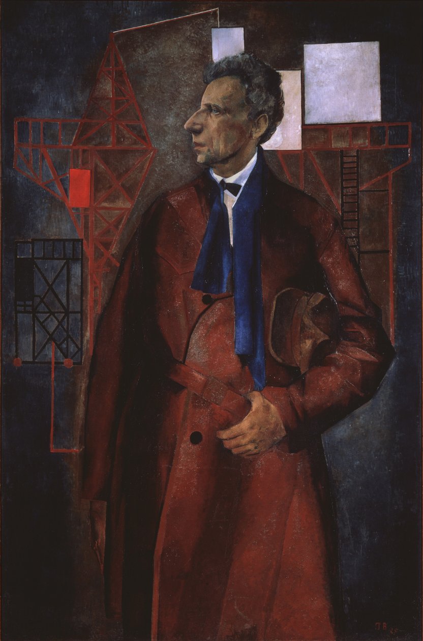 舞台制片人Vsevolod Meyerhold的肖像1874-1940，1925年 作者 彼得·弗拉基米罗维奇·威廉姆斯