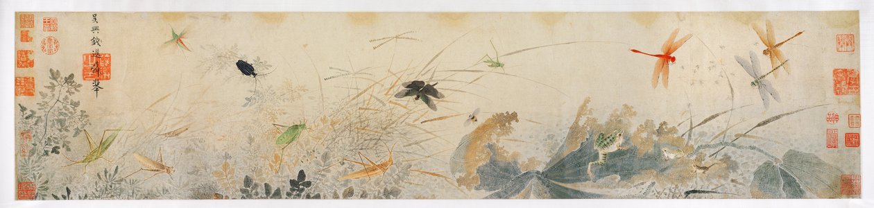 初秋（纸上的墨水和颜色） 作者 千轩