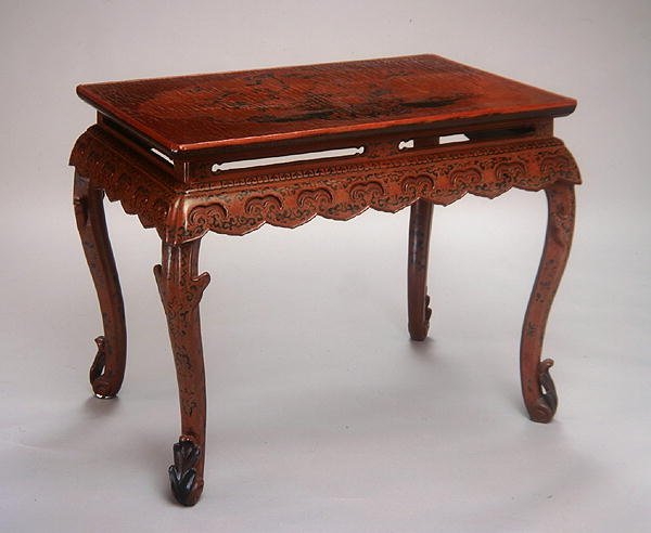 表，康熙时期（1662-1722）（漆木和麻布）（另见272132） 作者 清代中文学校