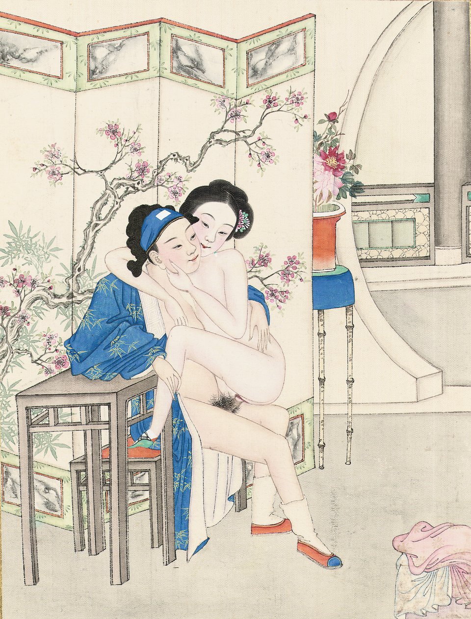 色情画，清末 作者 清代中文学校