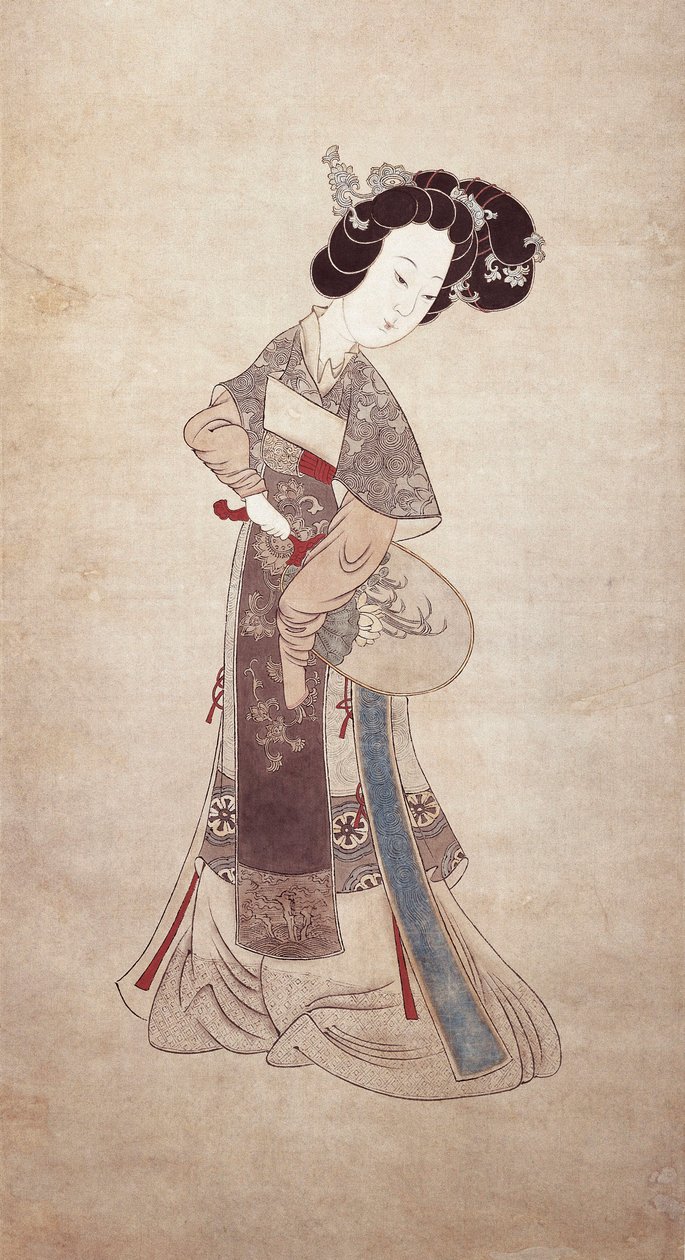 中国夫人，任重（绢本） 作者 清代中文学校
