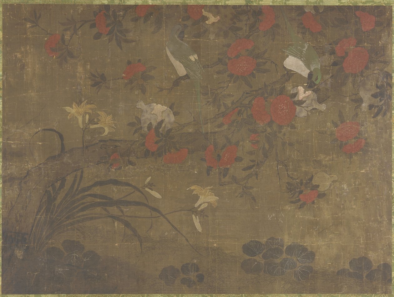 鹦鹉吃石榴，17-18世纪 作者 清代中文学校
