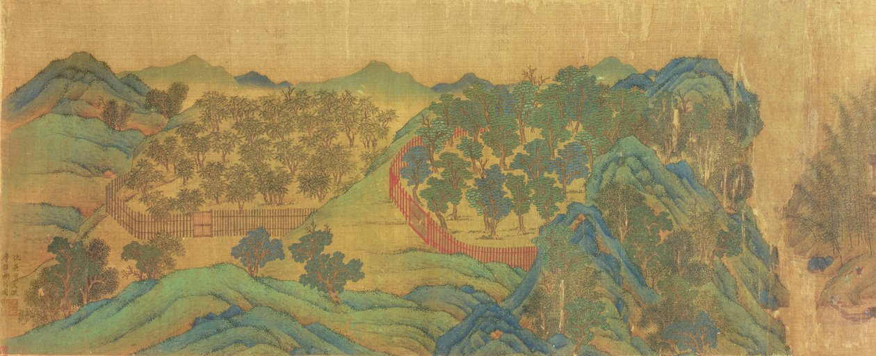 王维绘画风格与诗歌之后的王川故居花园 作者 仇英