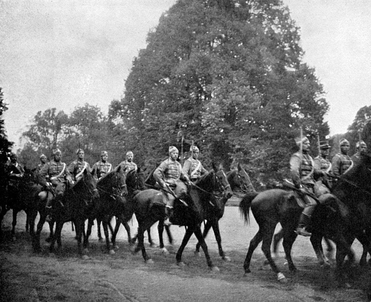 1908年，丹麦轻骑兵在伯恩斯多夫 作者 亚历山德拉女王