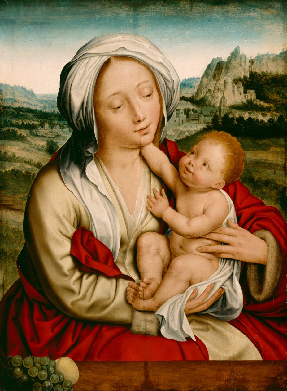 麦当娜和儿童，1520年 作者 Quentin Massys 或 Metsys