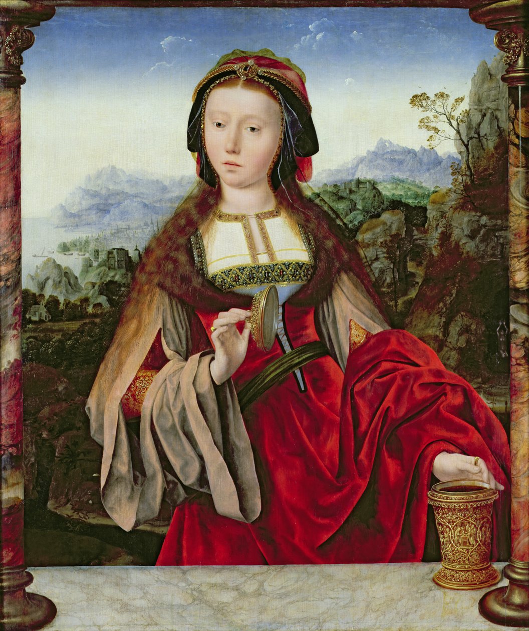 玛丽抹大拉，1520-25 作者 Quentin Massys 或 Metsys