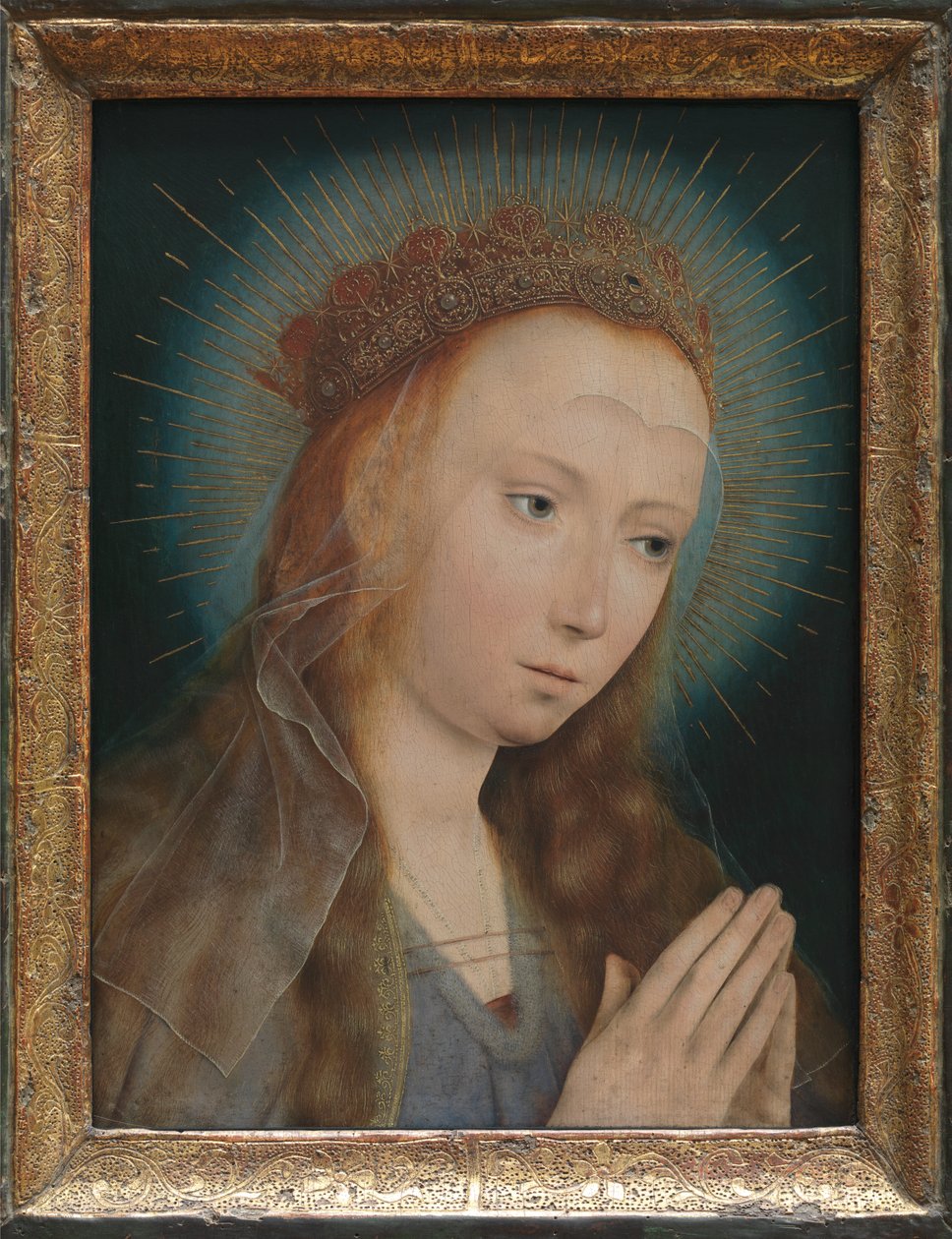 祈祷中的圣母 作者 昆汀·马西斯或 Matsys