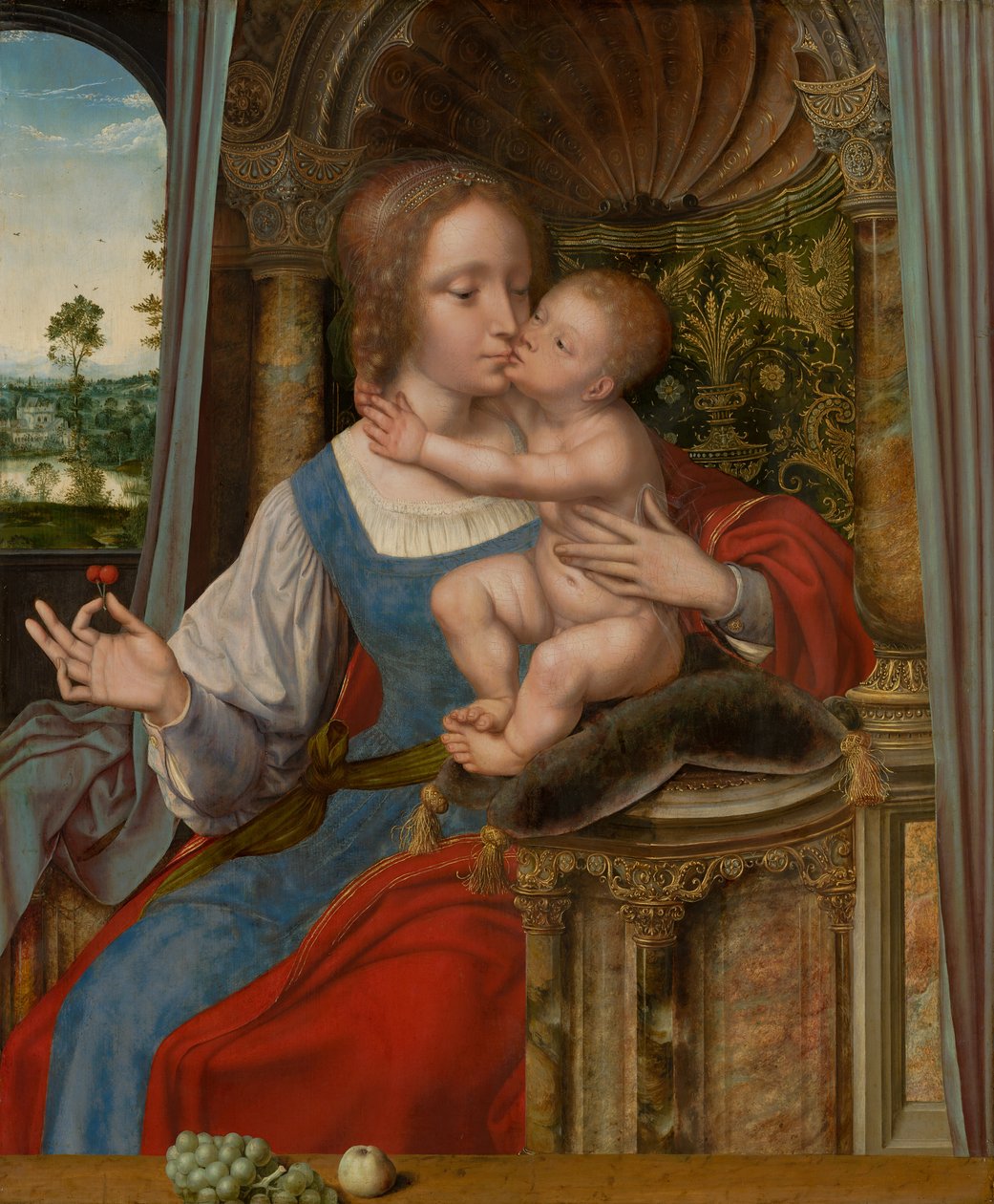 麦当娜和儿童（c.1525-30） 作者 Quentin Massys 或 Metsys