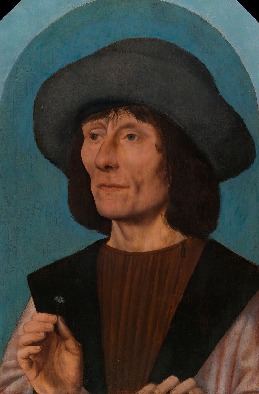 1504-14年，粉红色男子肖像 作者 Quentin Massys 或 Metsys