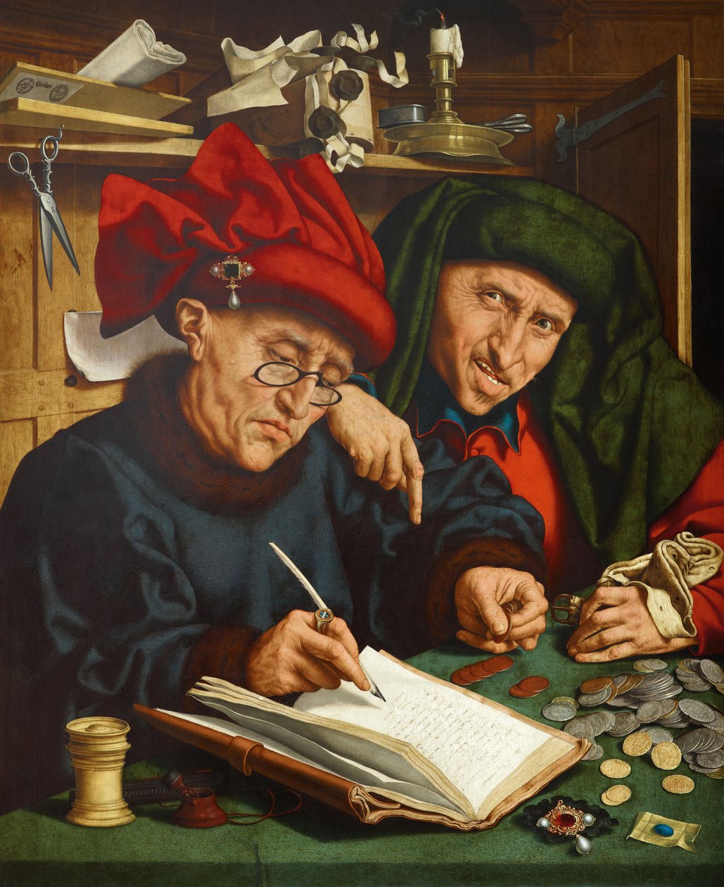 收税员，1520年代 作者 Quentin Massys 或 Metsys