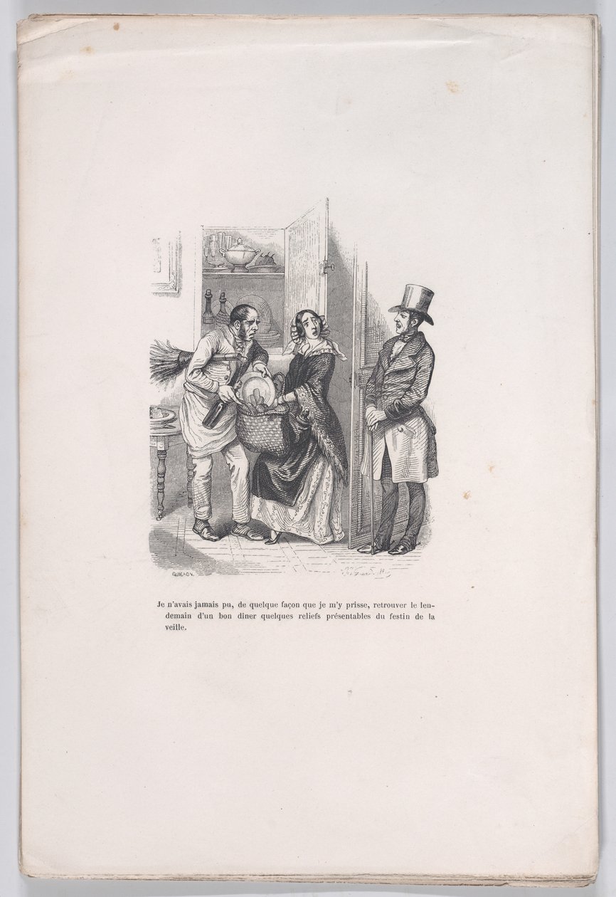 人类生活中的小苦难》的剩饭，1843年。 作者 奎雄