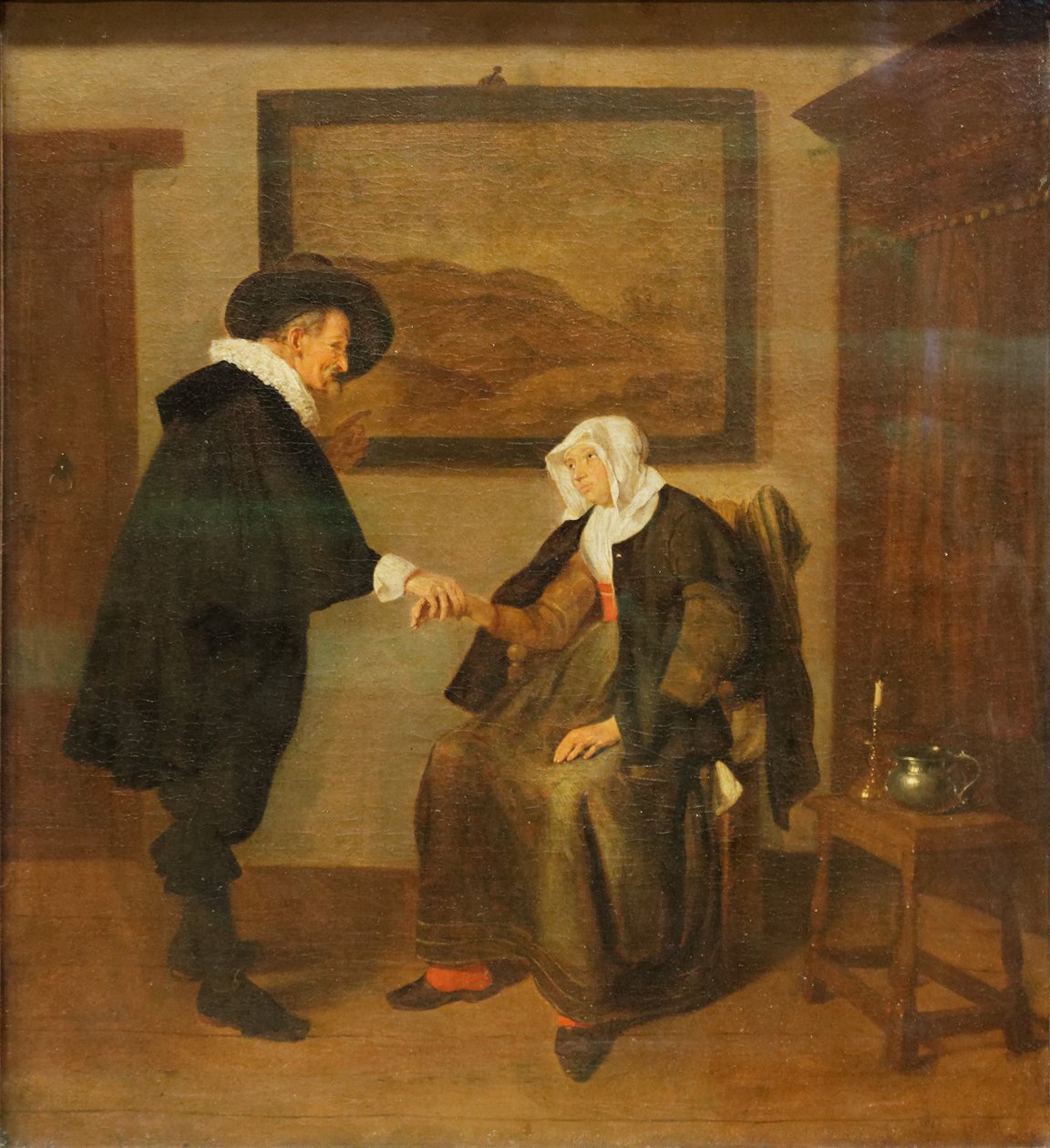Quiringh Gerritsz。 van Brekelenkam  -  La visitedomédecin 作者 Quiringh Van Brekelenkam