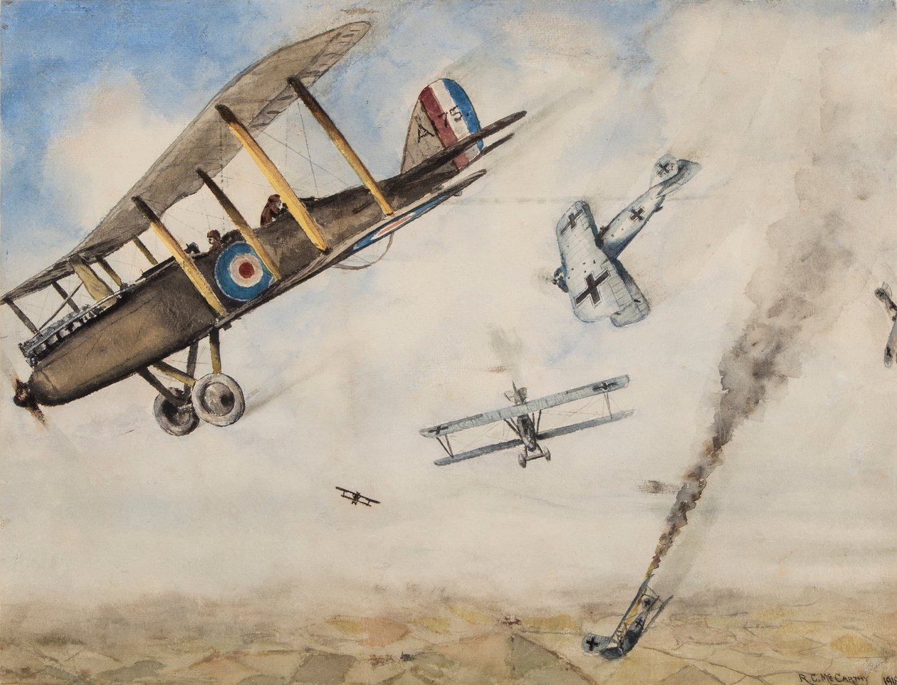 WWI Dogfight，1918年 作者 RC麦卡锡