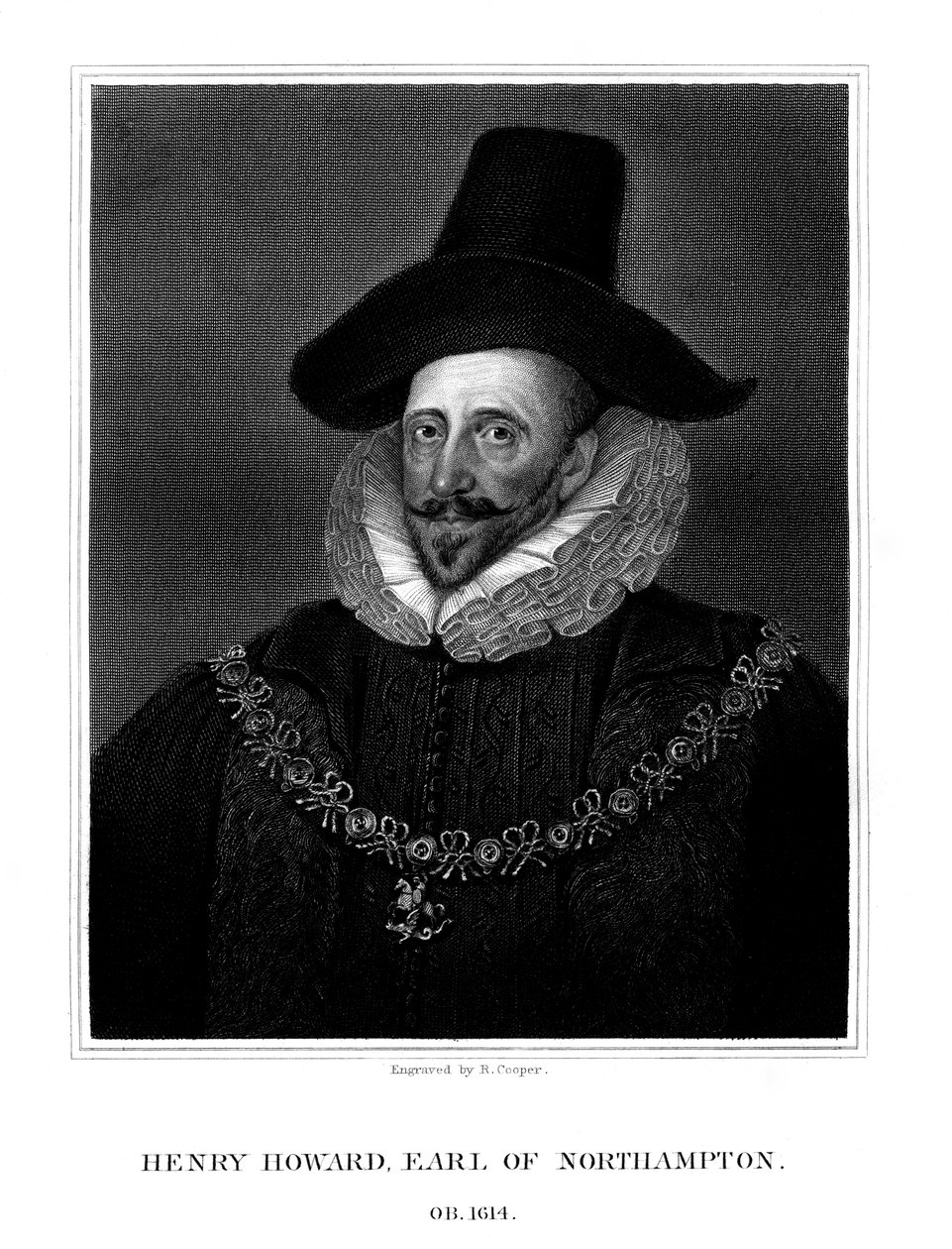 亨利·霍华德（Henry Howard），北安普敦第一伯爵，1825年。 作者 库珀