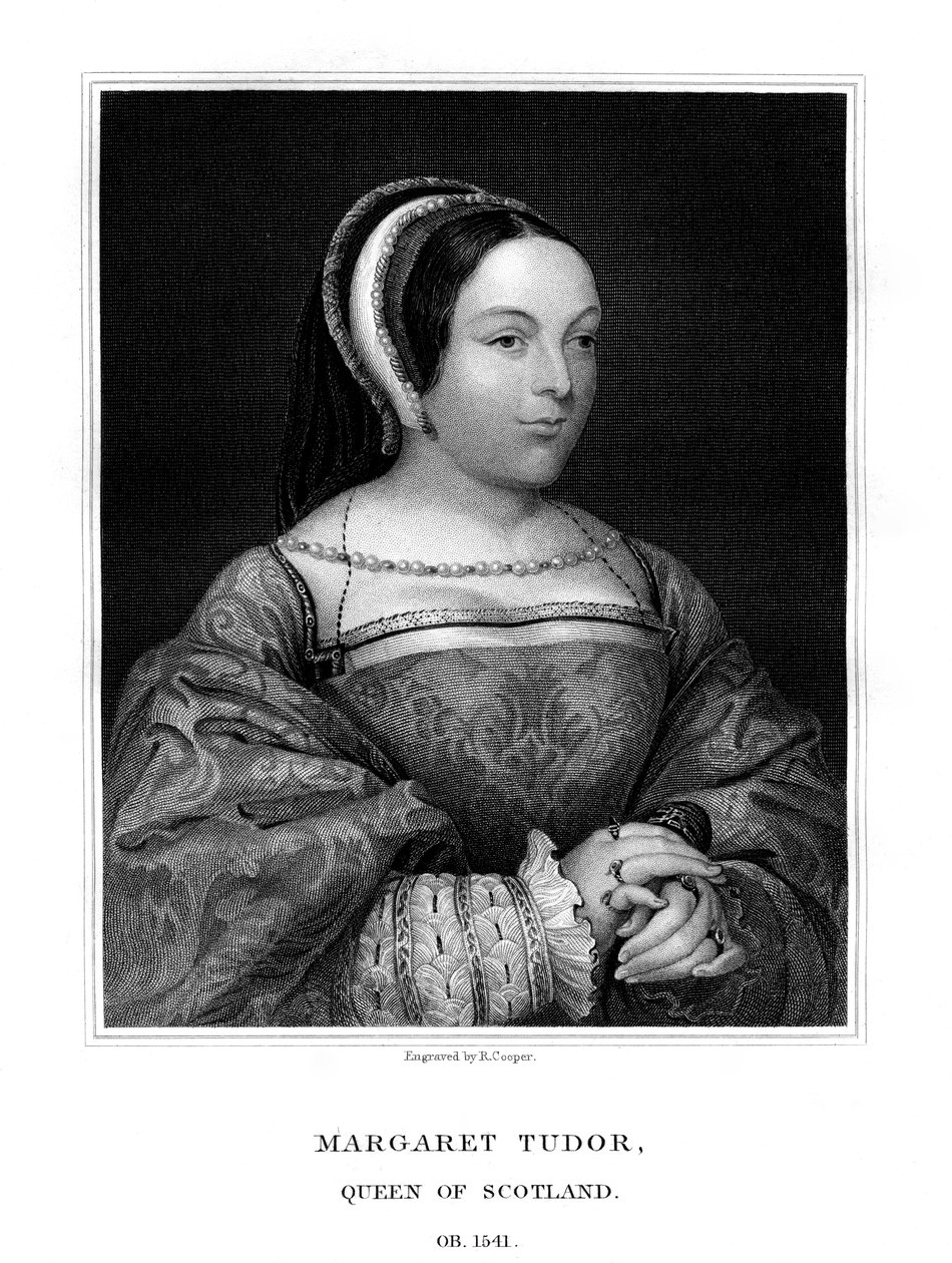 玛格丽特·都铎（Margaret Tudor），苏格兰女王，1825年。 作者 库珀