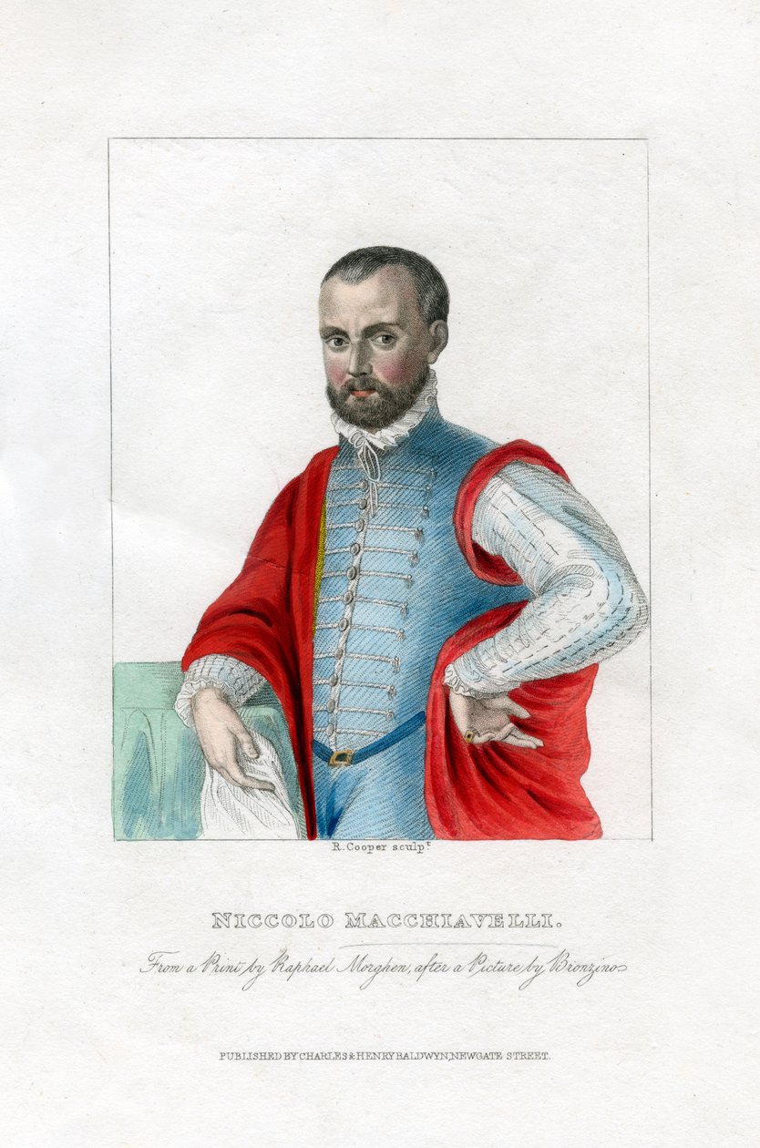 尼科洛·马基雅维利（Niccolo Machiavelli），意大利文艺复兴时期的政治哲学家。 作者 库珀